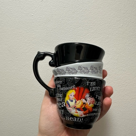 Disney Parks Alice In Wonderland Triple Stacked Ceramic Mug - Picture 2 of 5